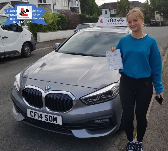 Congratulations Today To Nia - Part 2 Of This Week´s Sister Act, With Eluned Passing on Wednesday! 🥳👏🍾🎉  What A Great Week For Your Family 👍Great Drive Today, Passing On Your First Attempt With Just 3 Minors 🚗🚘🚙All That Stressing About Caerphilly Mountain, And Today You Had A Great If Not - Easy Route, Simple Manoeuvre (Pull Up On Right Side Of Road) And Took 