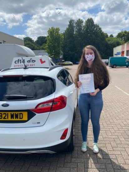 Congratulations Mared on your pass today in cardiff on your first attempt and only 2df - absolute pleasure teaching you - now just to get your brother passed (Rebekah) x