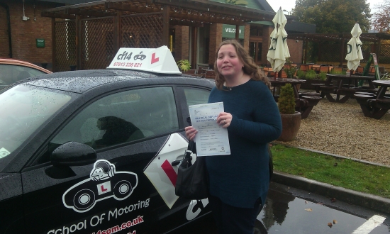 Absolutely BRILLIANT My first student PASSING the NEW Practical driving test and FIRST TIME You have been a terrific student despite making me get up so so early for the last couple of months Today it all came together by that I mean the rain leaves falling into the windscreen slippery road surfaces - but you remained cool calm and collected and despite the test taking 15 mins longer than