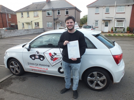 Fantastic! Just 3 minors today and a great smile on your face tells me you passed with ease. Good luck with Uni, Drive Safely and WELL DONE, great drive today!