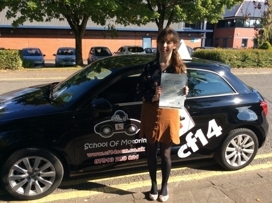 Many Congratulations Anna Great day -now you can tell everybody that your test was today and you PASSED Well Done good luck with that job of yours take are Barry