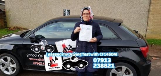 Ayse, Passing In Cardiff Today, After Feeling The Stress Of The Test Day!Great Drive And Just 3 Minors. Really Well Done, Best Wishes To You And Your Family *** 😎