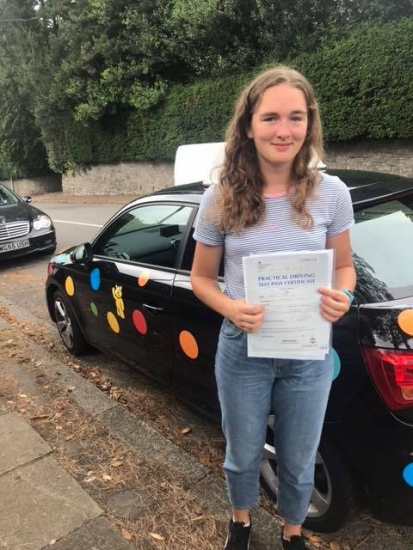 Congratulations Carys on passing your practical driving test on the first attempt in Cardiff today - well deserved especially after all my mishaps before haha Rebekah xx