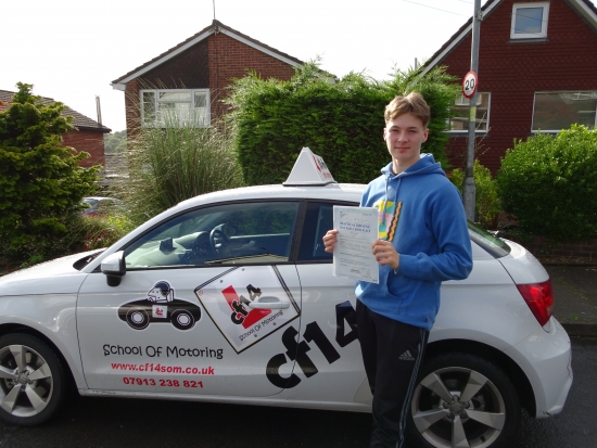 Magnificent Wonderful drive today Gwilym - Just 2 minors but a fantastic FULL licence to go with that BRILLIANT job you are about to start Many Congratulations amp; Well Done from all of us at cf14 School of Motoring<br />
<br />

<br />
<br />
Barry is an excellent instructor Gwil really enjoyed his lessons and always came home enthused and feeling confident He passed his test today so is starting a whole new ch