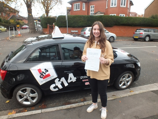 Success!<br />
<br />
Well Done Hattie, Fantastic achievement today PASSING your driving test. I can now look your dad in the face when he does my accounts knowing both you and your sister passed with me. Enjoy the day, then back to your studies. Take care & well done - dont forget to thank your mum for all her hard work as well!!