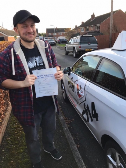 Excellent pass today for Dave at Cardiff - pleasure teaching you - drive safe Rebekah x