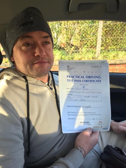 Congratulations Dean on your first time pass with only 2 faults today in Barry - good luck in all your future plans now they’re a step closer (Rebekah)