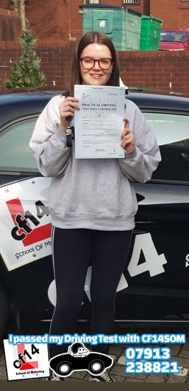 Fantastic -  Well Done Eve, PASSING on your first attempt with just 2 minors - WOW, Fab day for you! <br />
<br />
Many Congratulations, look forward to seeing you driving around in your car, or even your Mum´s. Take Care & good luck with your exams x
