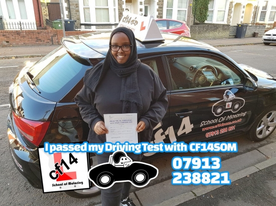 ***Many Congratulations To Filsan, Passing In Cardiff With Just 1 Minor Today, Phew!Great Result, Good Luck With Uni And Your Work Placement, Take Care & Drive Safely 😎 ***