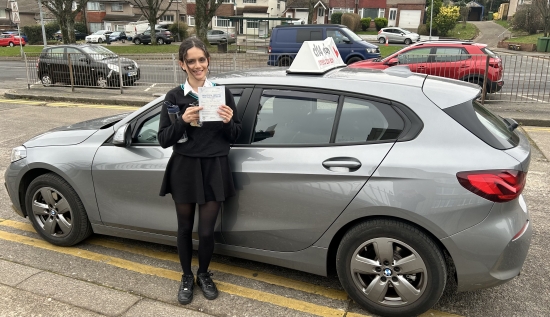 Congratulations To Maia, Passing Today With Just A Couple Of Driving Faults, Having The Narrow St Mellons Lanes To Contend With 🚘Tricky Test Route, Some Nerves Were Showing - But Passed With Ease, - And Now The Proud Owner Of A Full Driving Licence, Just In Time To Start Driving To Work After School, With No Need For Her Mum To Help 👏👏👏*** Good Luck With The Results Of Your Mock Te