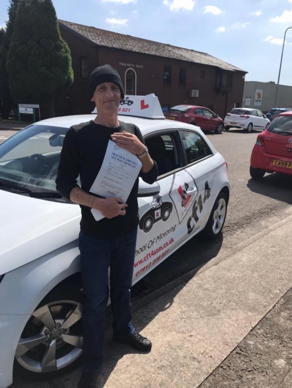 Congratulations Gary McGowan on your first time practical driving test today in Cardiff - good luck with the new job x