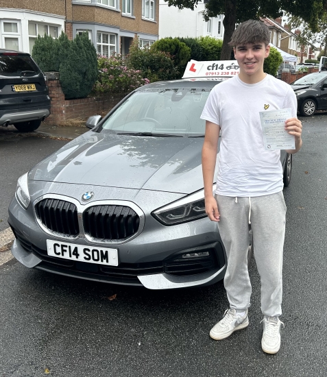 Congratulations To Gethin, Passing This Morning On His First Attempt - With Just 2 Driving Faults 👏👏👏 Great Effort 🚘The Easy Bit Is Now Done -The Hatd Bit is Wrestling The Car Key From His Brother As They Need To Share The Car £Congratulations Again - Great Family Of Drivers, Drive Safely *** 🚘 Well Done From All Of Us Here At cf14 School Of Motoring 🚘 ***