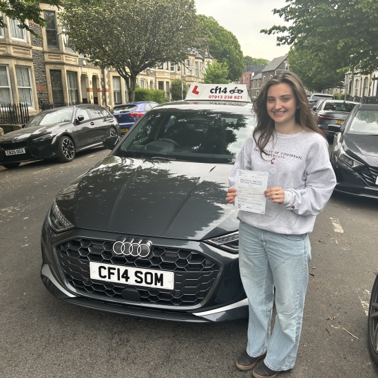 Many Congratulations Today Going To Martha, Passing In Cardiff With A Just A Few Driving Faults, On A Great Day For Her Driving Test!<br />
It Can Be Quite A Stressful Time For Students And Us Instructors - After All Who Wants To Do A Test - But With Lots Of Hard Work And Determination, Martha Passed, Meaning No More Buses To Work, No More Asking For Lifts - But Time To Go Car Hunting 🚗<br />
<br />
Congratul