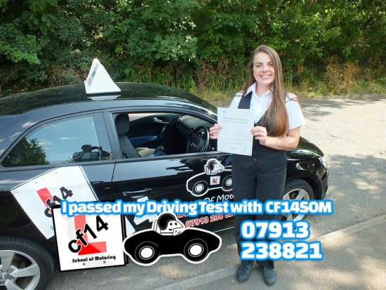 *** OMG *** Well Carlene what a journey you have been on! Starting your lessons all those years ago and giving up, and now the proud owner of a shiny certificate soon to be replaced by a lovely ping FULL driving licence. Nobody said it would be easy - but YOU DID IT! Well Done - Phew x