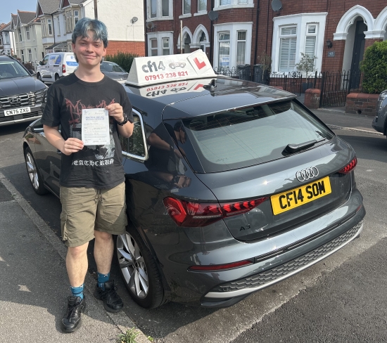 Many Congratulations To Osian, Passing On His First Attempt This Morning With Another Great Drive 🚘A Great Student Taking Everything He Learnt Into The Test, Despite A Few Pre Test Jitters 😂😂All Went Well - Even The Manoeuvre, Despite A Near Empty Car Park - And Deciding Where To Go! 🚘Congratulations Again Osian, Nice To See The L Plates Removed From Your Car Already, Drive