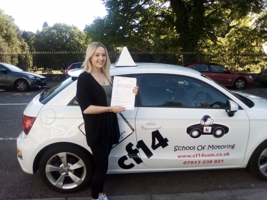 FANTASTIC Terrific drive today just 3 minors and as the examiner said acute;A well Balanced Good Driveacute; Lovely student time now to relax and enjoy the sun before you start back all over again Take Care amp; WELL DONE YOU