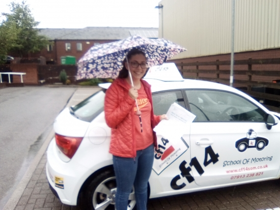 My driving instructor was Barry and he was brilliant He taught me so well in a calm manor that made me feel at ease and always safe in the car I couldnacute;t have done it with out him I definitely recommend cf14 to people of all ages<br />
<br />

<br />
<br />
Well what a miserable day - but Seren you have cheered me up by PASSING with just 4 faults<br />
<br />

<br />
<br />
Fantastic but with you Nan parking opposite the test cent