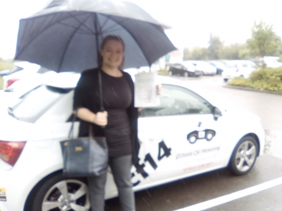 First Time With cf14 School of Motoring<br />
<br />

<br />
<br />
Many Congratulations Emily sorry for the poor quality photo but the rain didnt want to let up Fantastic drive today just 3 minors and a lovely PASS certificate to make up for the horrible weather conditions Take Care amp; Drive Safely x