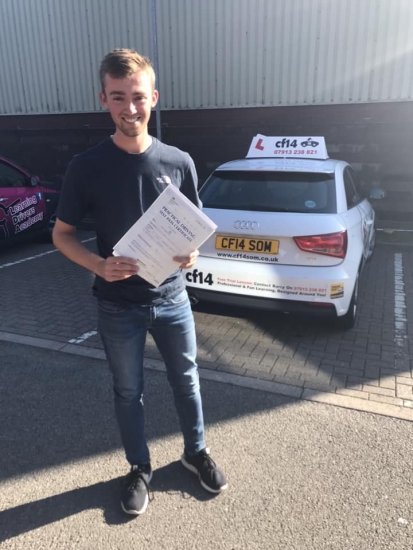 Congratulations Iwan on your 1st attempt pass today in cardiff - was a pleasure teaching you - drive safe x