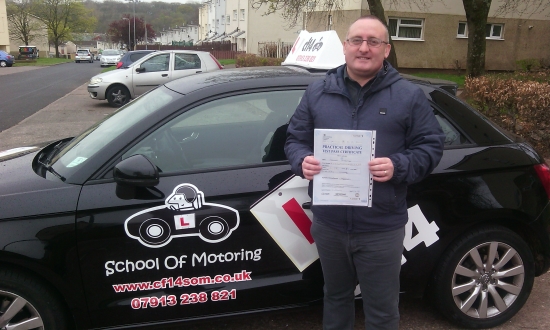 Big thank you to Barry CF14 School of Motoring i passed my driving with barry patience and massive experience of teached me to drive AMAZING INSTRUCTOR<br />
<br />

<br />
<br />
FANTASTIC Well Done Jason richly deserved I pushed you really hard but all that effort was today rewarded when you PASSED your driving test<br />
<br />

<br />
<br />
Really pleased for you and your family take care and drive safely I will be loo