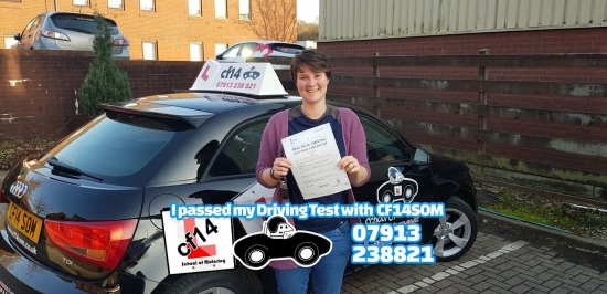 ***Many  Congratulations Jess From All Of Us Here At cf14 School Of Motoring ***<br />
<br />
What a great day for you - time to go car shopping. Enjoy your licence when it arrives, I´m looking forward to seeing you out and about & on the road to Heather´s!