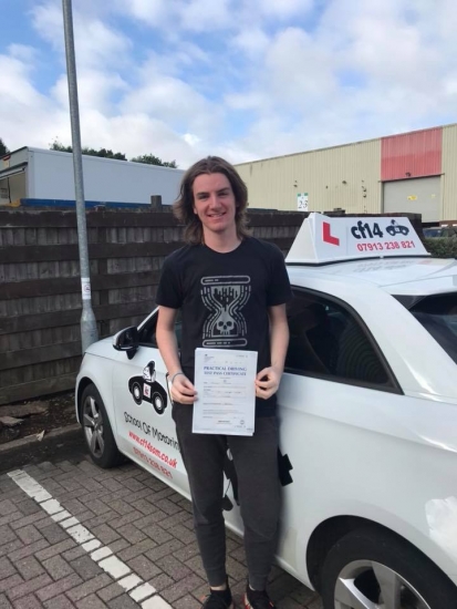 Congratulations Joseph on your 1st attempt pass in cardiff today - drive safe x