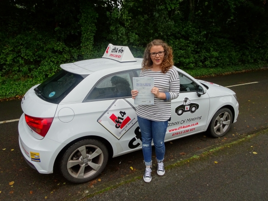 AMAZING first time pass Kate Many Congratulations so proud of you today time to go car shopping See you on Pass Plus Take Care Barry x