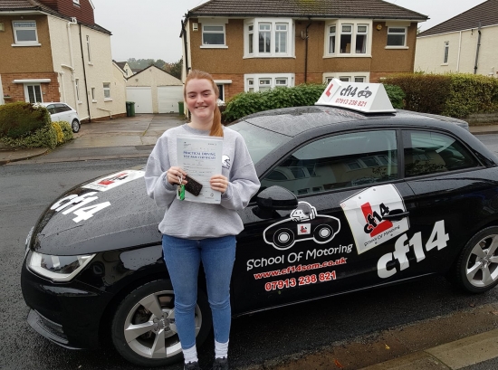 *** Many Congratulations To Lea, Passing In Cardiff Today, On Her First Attempt, After Being Slightly Ever So Nervous In The Test Centre, Just Before The Start. I Will Miss Our Chats, Great Student, Well Done *** SPOOKY! 😎