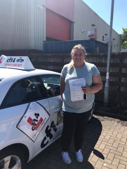Congratulations Leah on your first time pass in cardiff today - enjoy driving the bumble bee 🐝 x