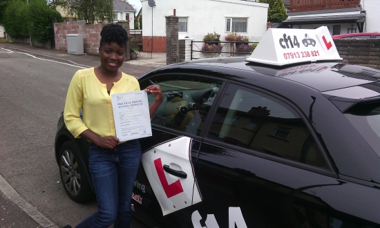 I passed first time driving with cf14 Barry is one very patient and one genuine instructor I have met I will recommend cf14 to anyone ready to pass your driving Thank you Barry :-<br />
<br />

<br />
<br />
Many Congratulations Liz fantastic drive today Once you calmed and got over your nerves you had a great drive and PASSED with ease Really acute;Well Doneacute; time now to change your car - get on that 