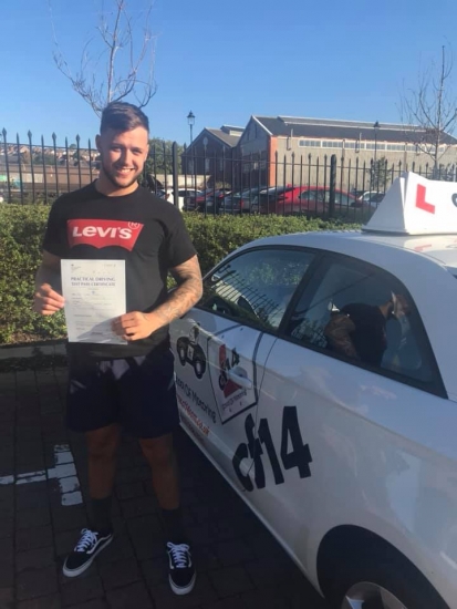 Congratulations Luke on your first time pass in Barry Today - stay calm on that drive to the hospital and cant wait to meet your little bundle x