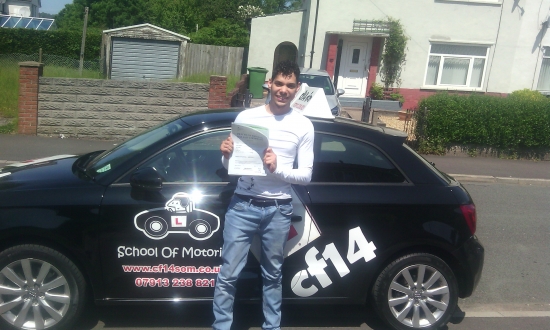 I couldnacute;t be happier Passed first time and I can only thank Barry for being such an amazing instructor Picked up on my weak points straight away and helped me through them Would advise Barry to anyone who is thinking about driving hes truly the best<br />
<br />

<br />
<br />
Many Congratulations Luke - Finally a plumber with a van Your boss will need to save up some money to buy it for you though WELL DO