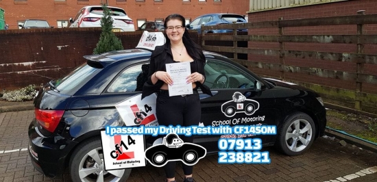 Many Congratulations Lydia On Passing 1st Time Today. Fantastic Drive, Fab Student - Will Miss Our Chats Though. Take Care Barry 😎