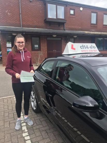 Congratulations Mabli on passing your driving test today in Cardiff on your 1st attempt with only 2 driver faults - good luck for your future plans Rebekah xx