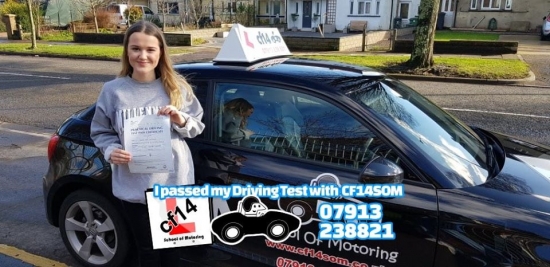 Many Congratulations To Marged, Passing In Cardiff Today With Just 3 Driving Faults! Fab Student, Great Drive - See You On The Road In Your Car Very Soon! Take Care Drive Safely Barry x 😎