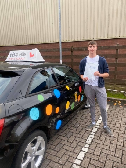 Congratulations to Matthew passing his practical driving test in cardiff on his first attempt with only 1 fault today - absolute pleasure to teach and hope you enjoy driving to college now Rebekah x
