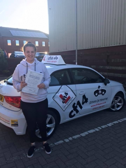 Congratulations Maz on your 1st attempt pass today in Cardiff - perfect start to our week - good luck in your new job too x