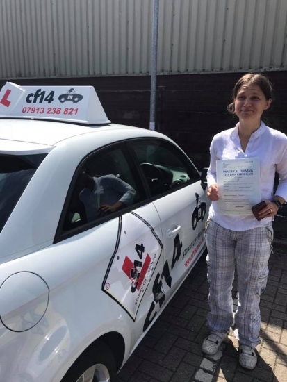 Congratulations Mila on your first attempt pass today in Cardiff - another tick on the todo list - really enjoyed taking this journey with you xx