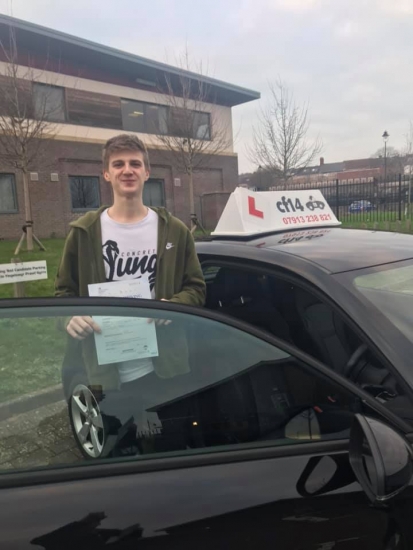 Absolutely buzzing - Huge congratulations to my son Morgan on passing his driving test first time and with zero faults in Barry today and thank you Danny Steen for stopping and pacing with me 😂😂