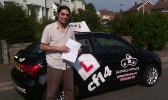 Barry is an exceptionally honest and competent driving instructor He has a genuine interest in making his students not only pass but also become safe drivers So happy with the money and time I spent on my driving lessons with him<br />
<br />
Many Congratulations Murat<br />
<br />

<br />
<br />
No more roundabouts for me to talk you through - PASSING with just 4 minors Great Effort<br />
<br />

<br />
<br />
Take Care driving your children arou