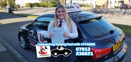 *** Many Congratulations Niamh, Passing Easily - With Just 3 Minors, Just In Time Before You Go On Holiday Tomorrow! Fantastic WELL DONE YOU! *** 😎