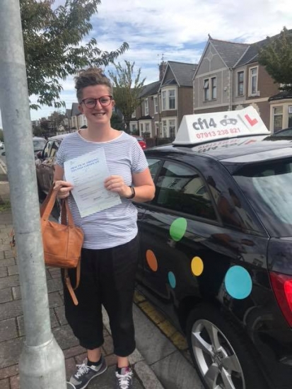 Huge congratulations to Pip who passed her practical driving test in cardiff today on her 1st attempt - have a lovely double celebration on your weekend away now Rebekah x