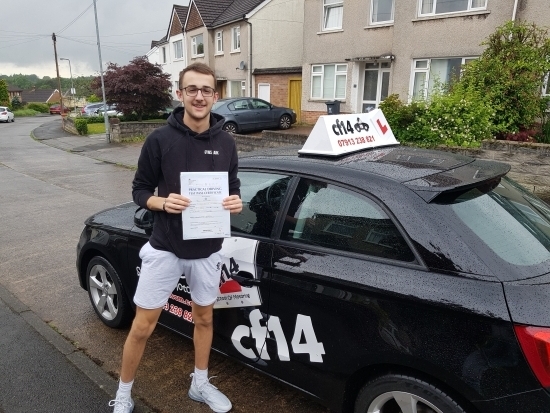 Many Congratulations To Ben PASSING 1ST TIME with just 2 minors. Great Driver, Superb Student, Best Wishes With Your Sports & Now Your Driving. <br />
<br />
Well Done Mate!