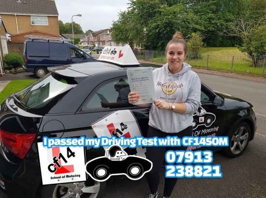 Many Congratulations To Saffron Passing In Cardiff Today, Just 3 Minors, With A Fantastic Drive, Well Done, I Expect - Being Your Dads Birthday As Well, You Can All Have A Great Celebration 😎
