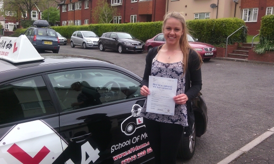 Fantastic instructor Really enjoyed learning to drive with Barry One thing I struggled with was believing in my own driving ability but Barry helped me overcome this and gave me a lot of confidence I couldnacute;t of asked for a nicer instructor Thank you very much I appreciate all of your time and hard work<br />
<br />

<br />
<br />
Hi Sara - What a fantastic result All thatacute;s left to do is go out and 