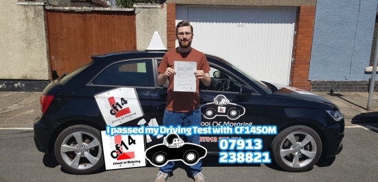 ***** Many Congratulations Sion, From All Of Us Here At cf14 School Of Motoring ! *****<br />
Passing On Your First Time Today, Despite Driving Off With No Seatbelt On!! Great Recovery, And Well Done Mate.