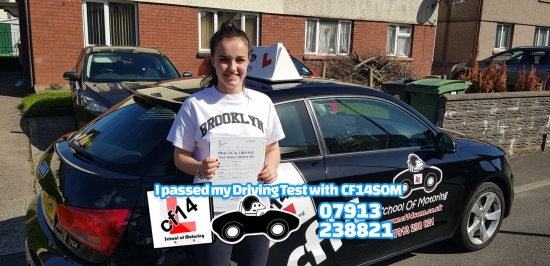 *** Many Congratulations Sophie, PASSING first time with just 2 minors FAB! ***<br />
<br />
Well Done Sophie, FANTASTIC drive,l but I must say your mum was even happier than you! Made up for you, enjoy driving to work and telling everybody that you have passed. 😎