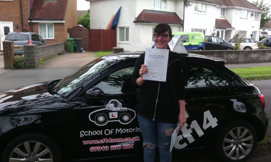 Hooray First Time PASS today fantastic drive with a miserable examiner well thatacute;s what you told me Iacute;m so happy and proud of you just a few short weeks ago you couldnt drive TODAY - itacute;s what car shall I buy Fabulous day Many Congratulations amp; WELL DONE YOU