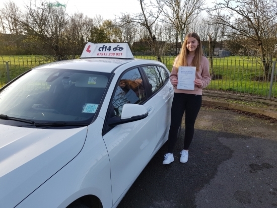 Many Congratulations Joely, PASSING In Cardiff On Your First Attempt!  Fab Drive. <br />
Good Idea Keeping It Quiet From All Of Your Friends Until Now - After You Passed -<br />
You Can Now Drive To School And Save Your Parents Giving You Lifts, But I´m Sure Payback Wont Be Too Far Away When They Start Asking You To Run Errands.<br />
<br />
***  Well Done You! ***