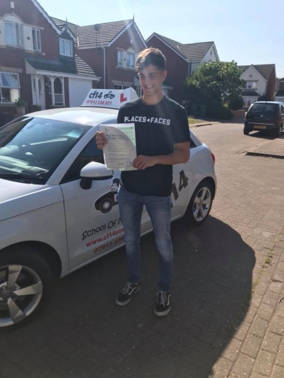 Congratulations Tomos on your first time pass today - good luck with the job and enjoy Zante (now I’ve told you all the best places to go haha) x
